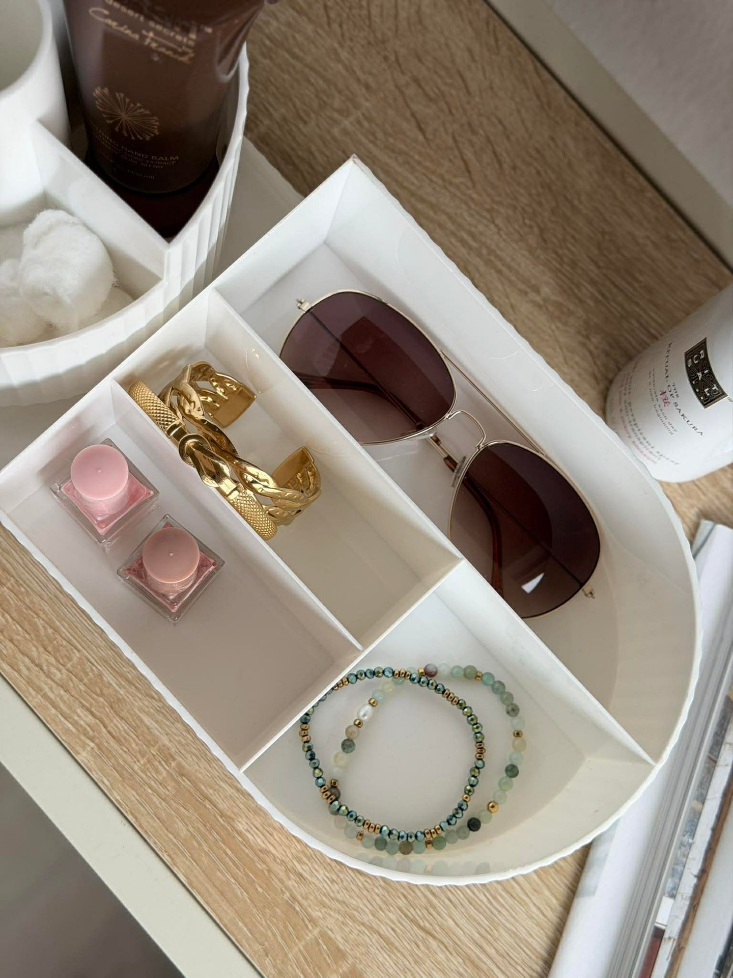 Makeup-organiser 9 fack och vridfunktion