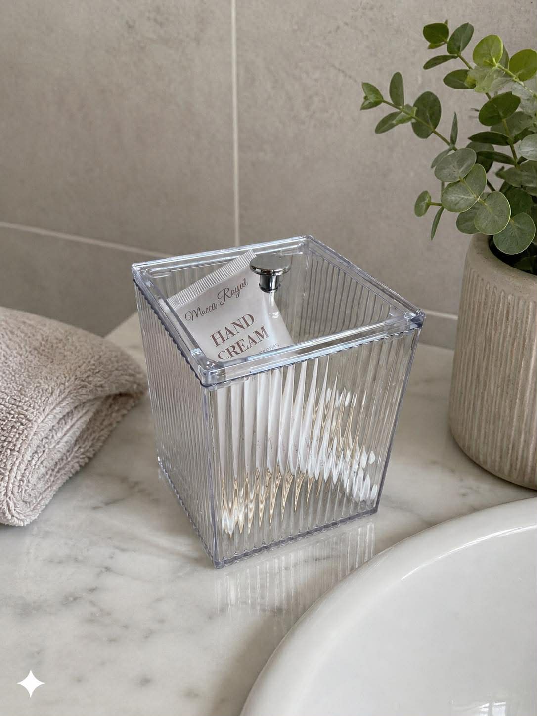 Makeup organiser med lock